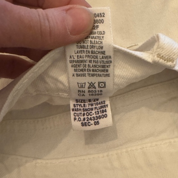 LUCKY BRAND 🍀| white crop denim jeans | Sz 8(29) - Picture 5 of 7